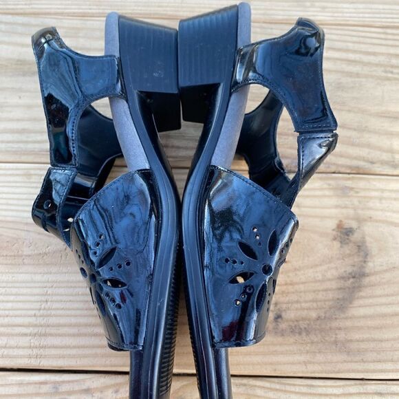 SAS tripod, comfort, Patton leather black, sandals, size 9 - Picture 8 of 9